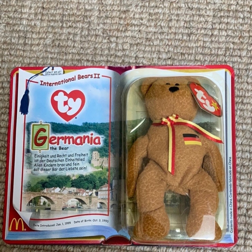 Germania the Bear Teenie Beanie Baby